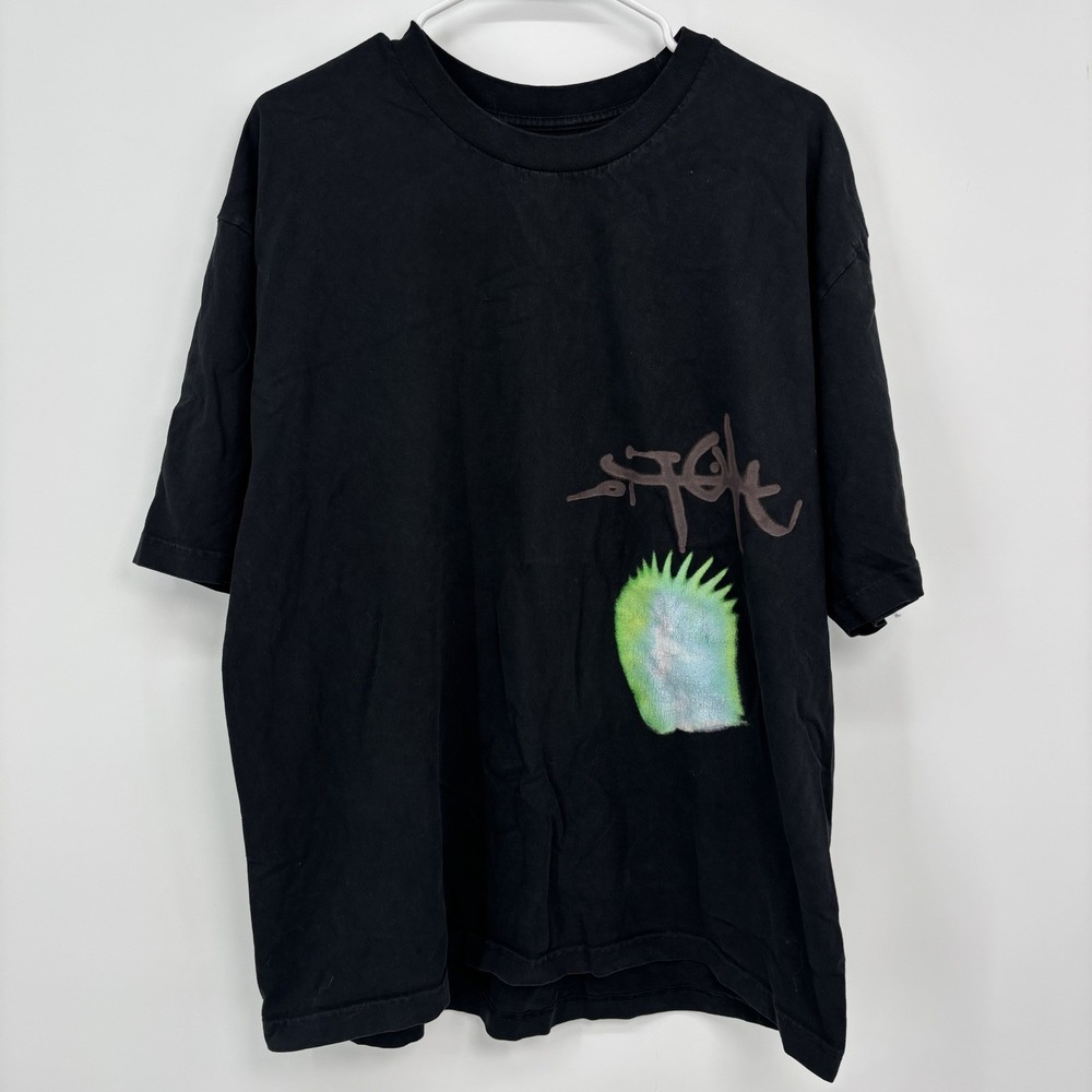 Travis Scott Utopia Shirt Mens XL Black Graphic Concert Tour Tee Hiphop Y2K
